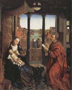 Roger Van Der Weyden Saint Luke Drawing the Virgin and Child Spain oil painting artist